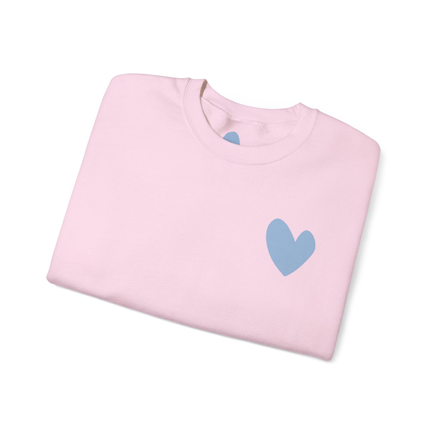 Blue Heart Crewneck Sweatshirt