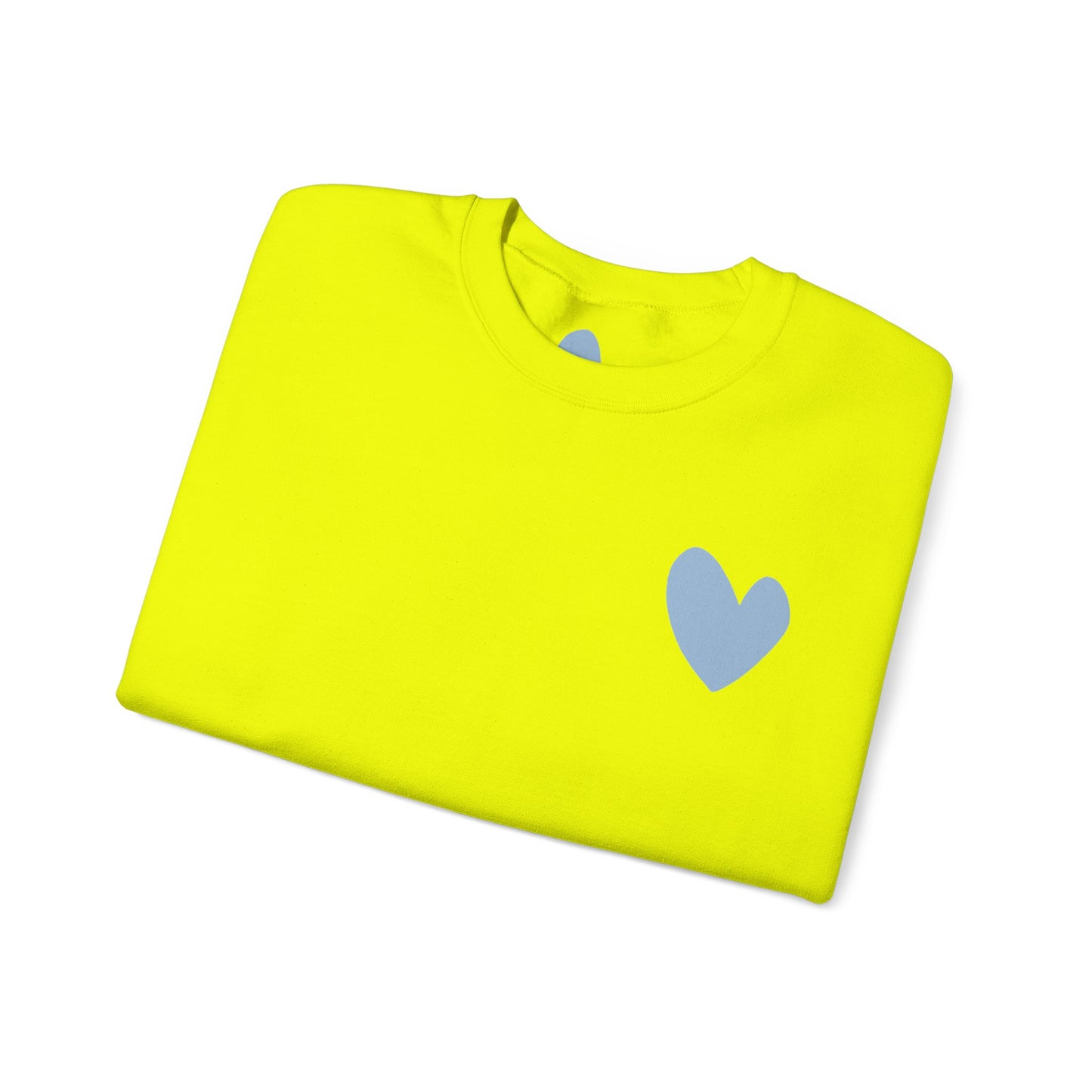 Blue Heart Crewneck Sweatshirt
