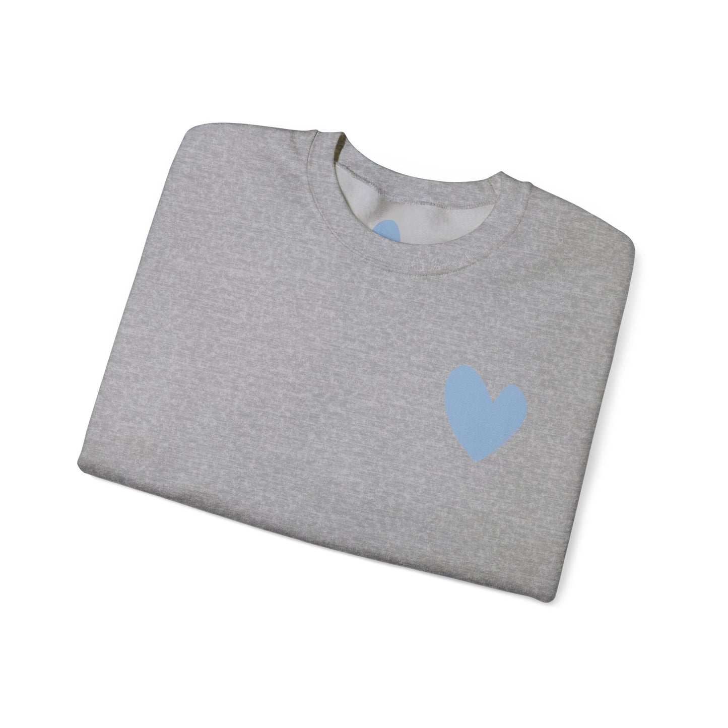 Blue Heart Crewneck Sweatshirt