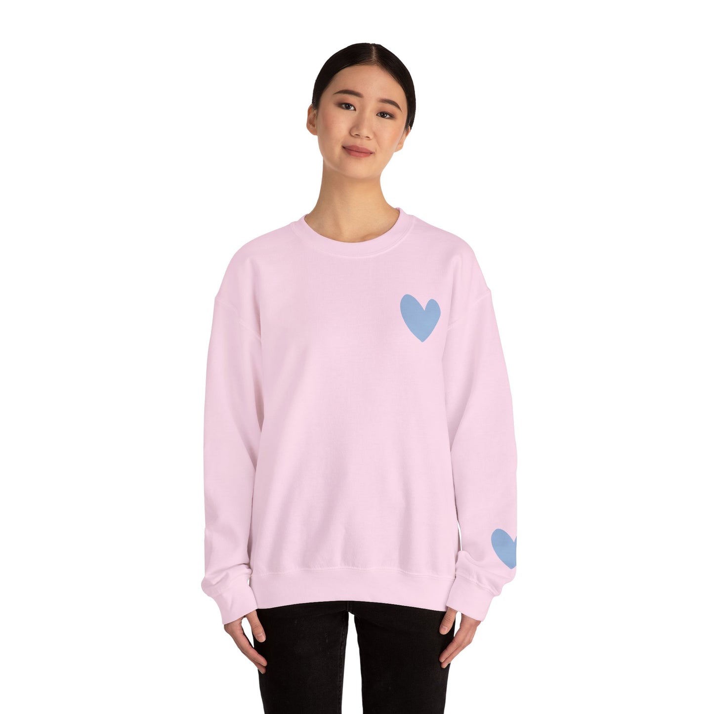 Blue Heart Crewneck Sweatshirt