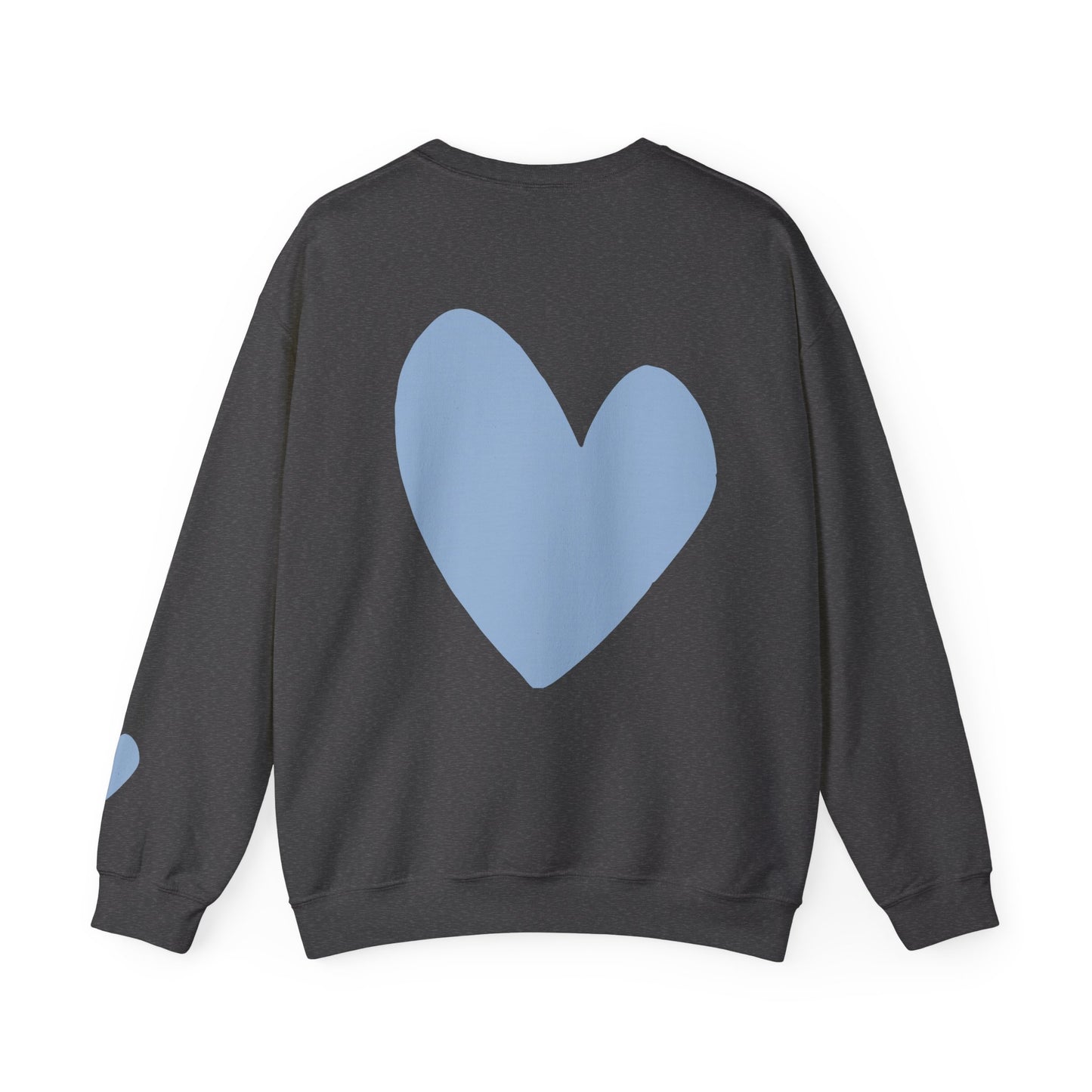 Blue Heart Crewneck Sweatshirt