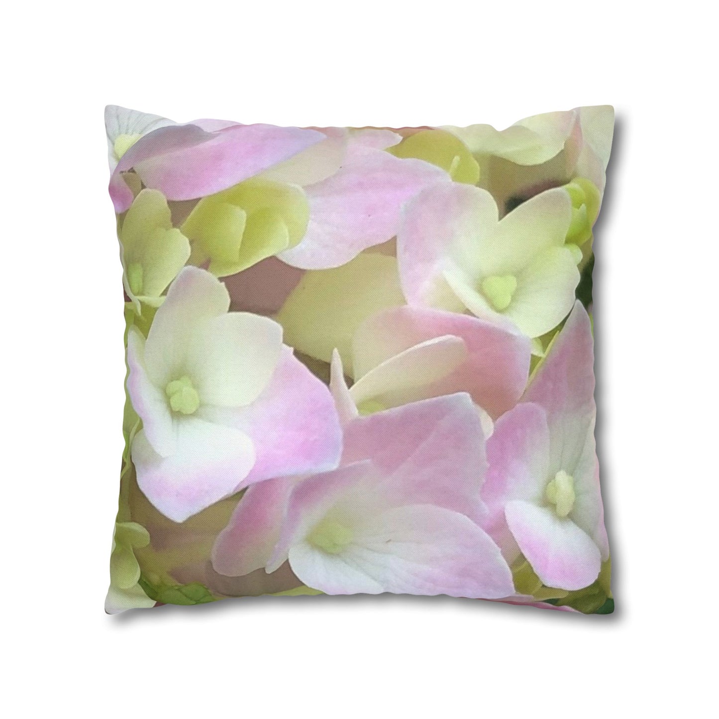 Floral Accent Pillowcase - Soft Pink Floral Design, Home Decor, Gift for Her, Living Room, Bedroom Decor, Spring Decor