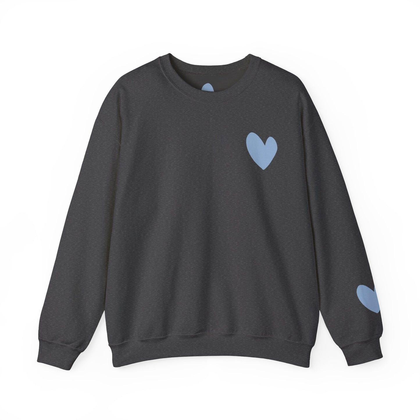Blue Heart Crewneck Sweatshirt