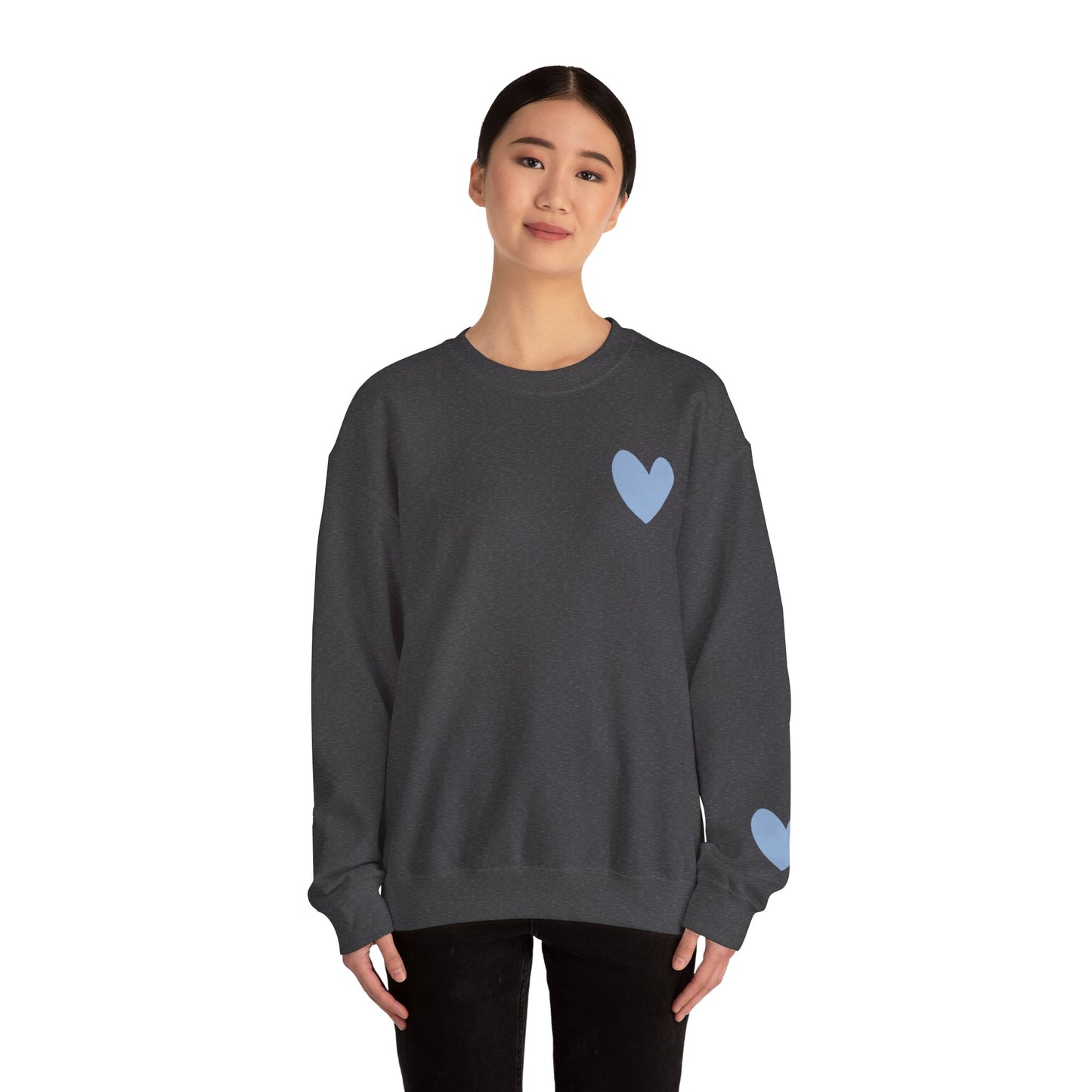Blue Heart Crewneck Sweatshirt