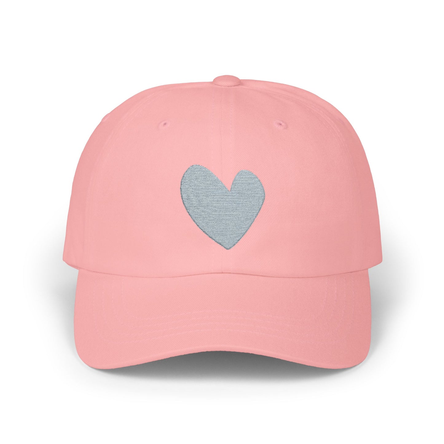 Copy of White Heart Embroidered Cap, Casual Hat for Moms, Dads, Father's Day Gift, Summer Accessory, Trendy Adjustable Cap