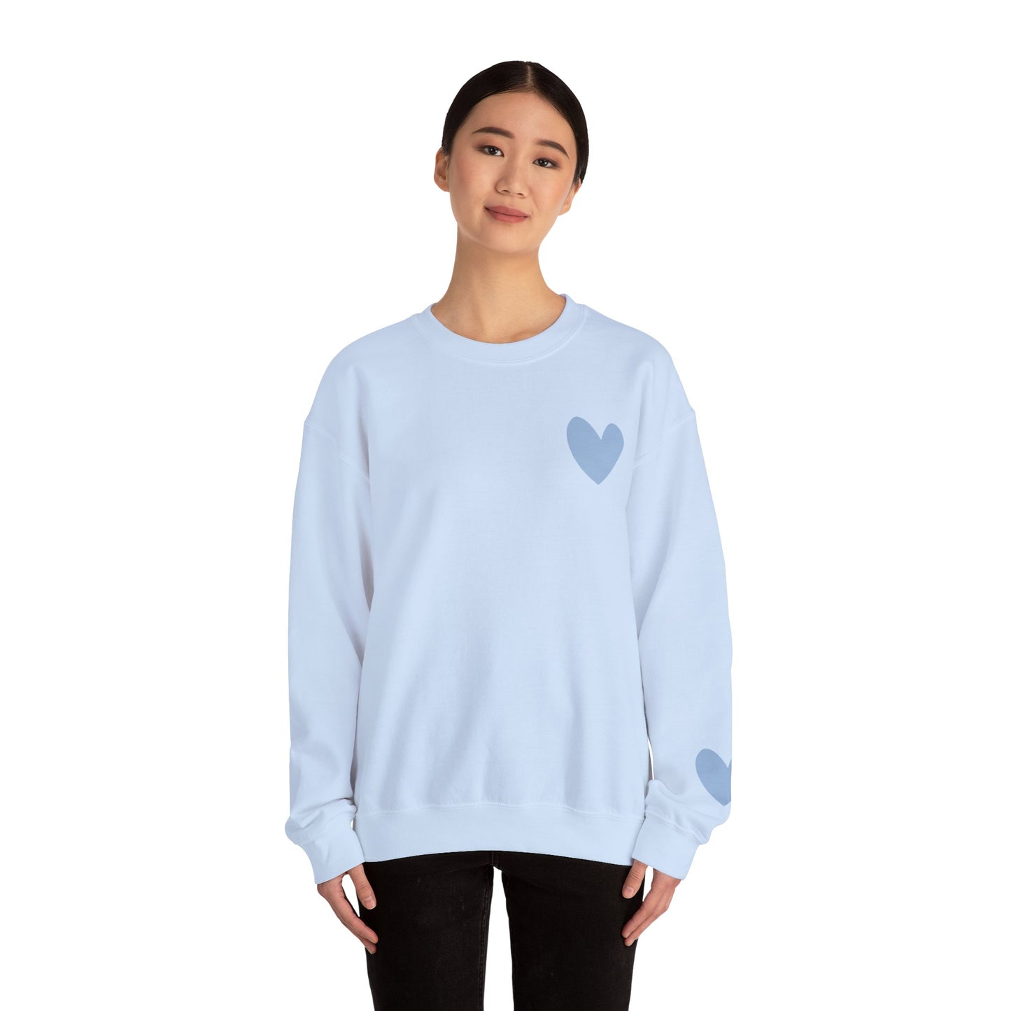 Blue Heart Crewneck Sweatshirt