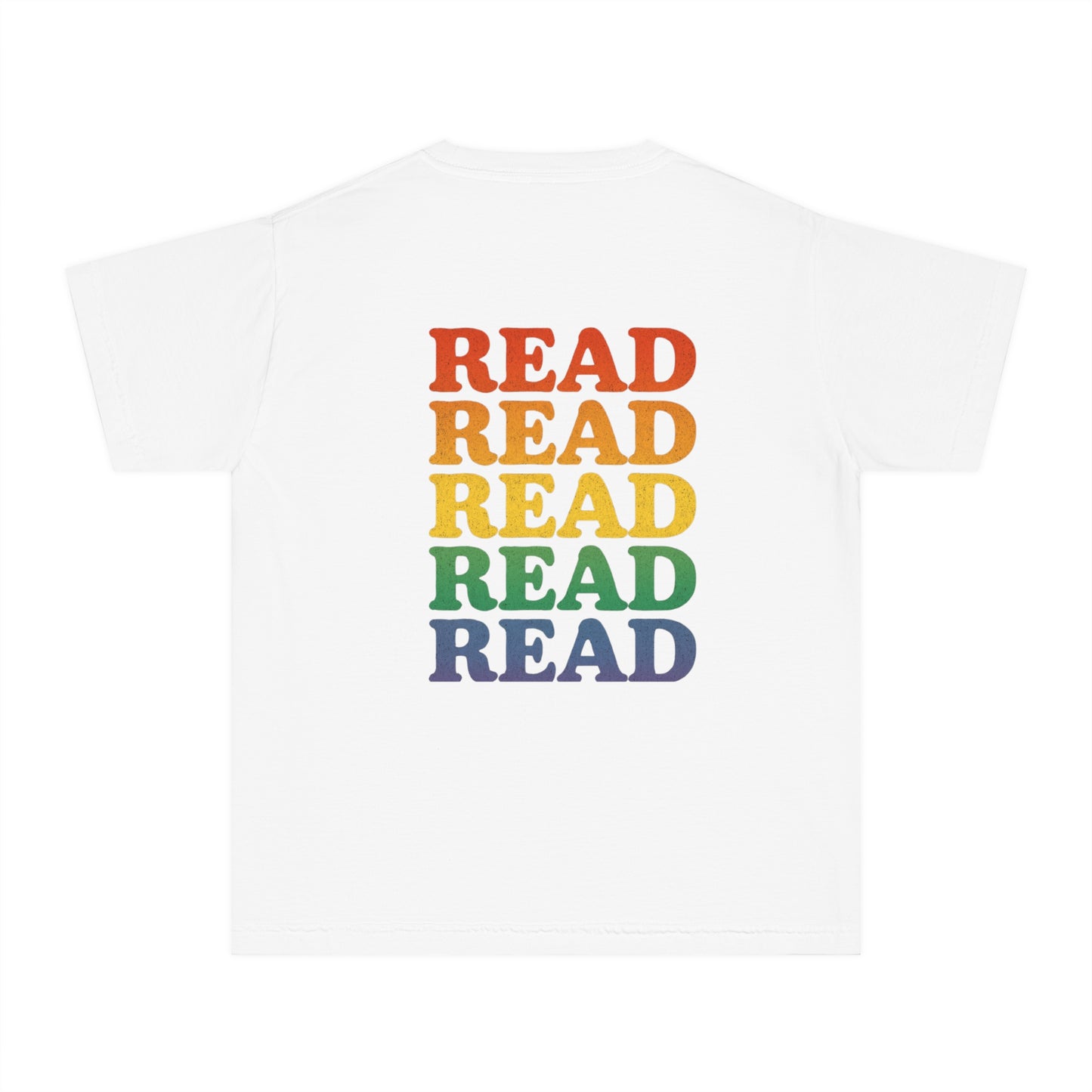 Youth T-Shirt READ| Kids Book Lover Tee, Fun Reading Apparel, Gift for Little Readers, Educational Kids Clothing, Birthday Gift