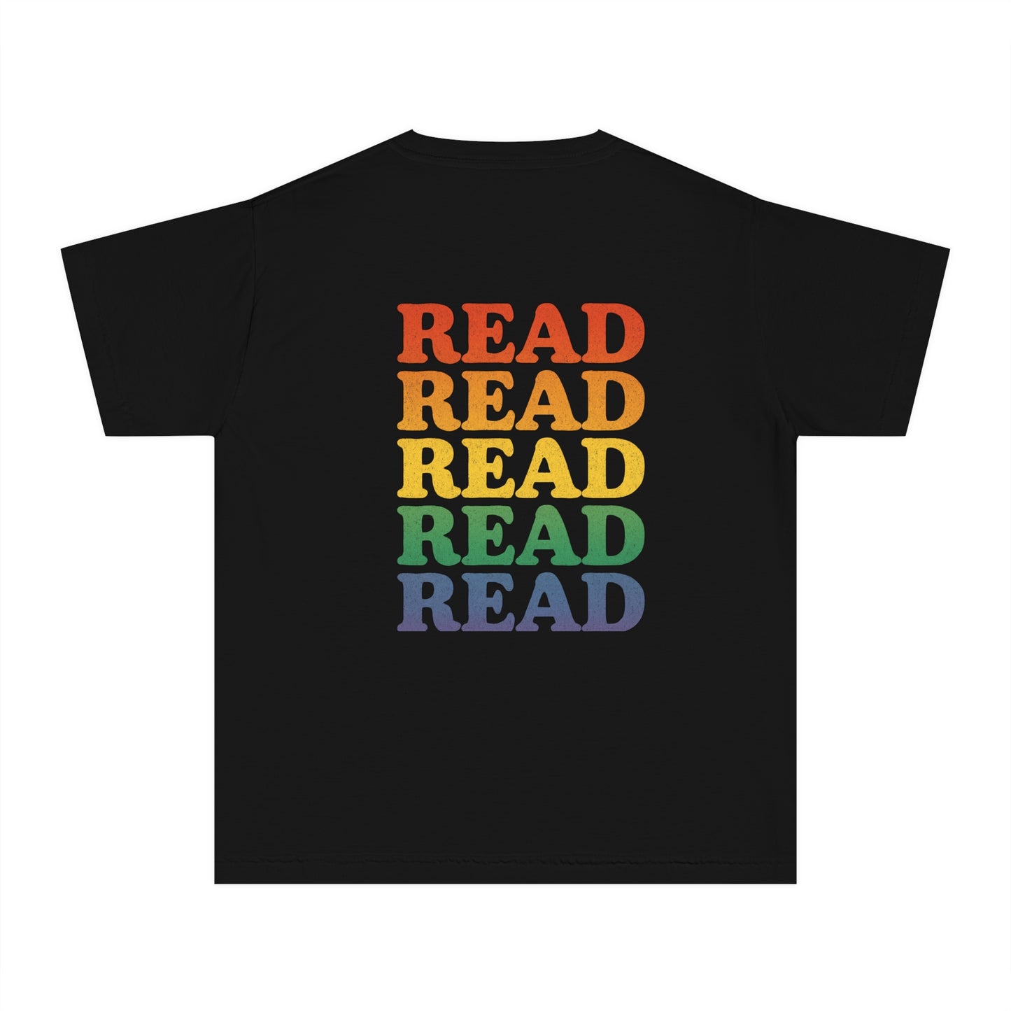 Youth T-Shirt READ| Kids Book Lover Tee, Fun Reading Apparel, Gift for Little Readers, Educational Kids Clothing, Birthday Gift