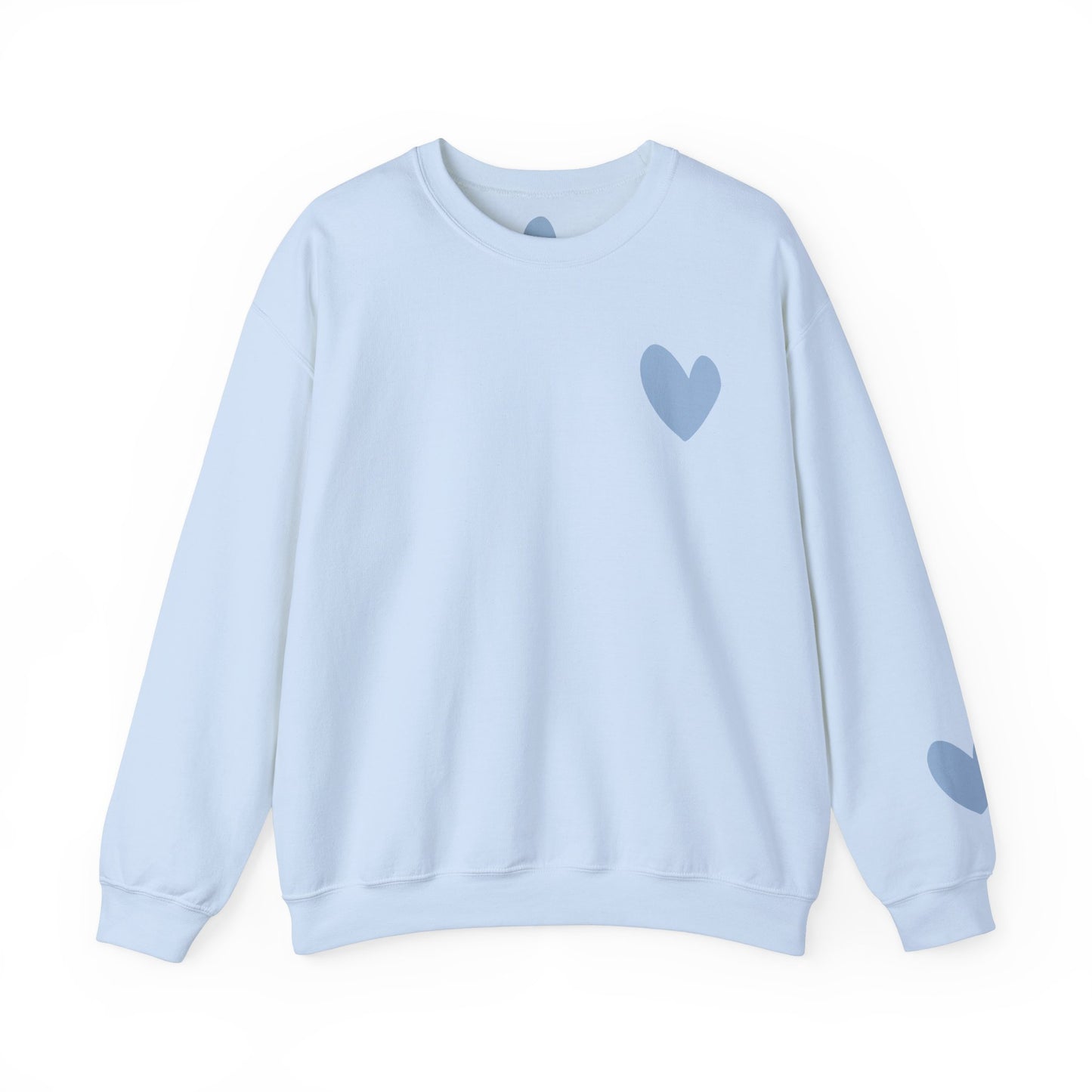 Blue Heart Crewneck Sweatshirt