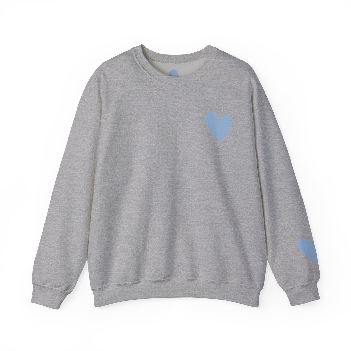 Blue Heart Crewneck Sweatshirt