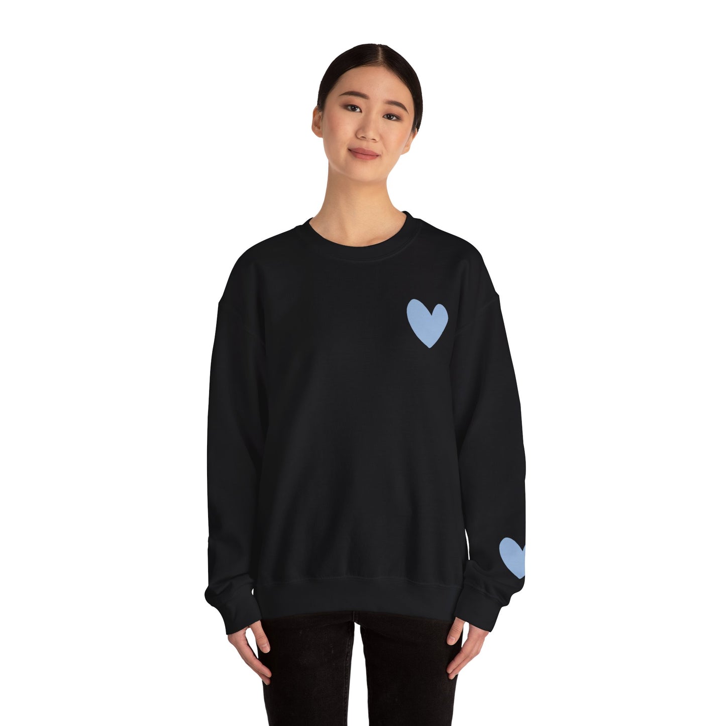 Blue Heart Crewneck Sweatshirt