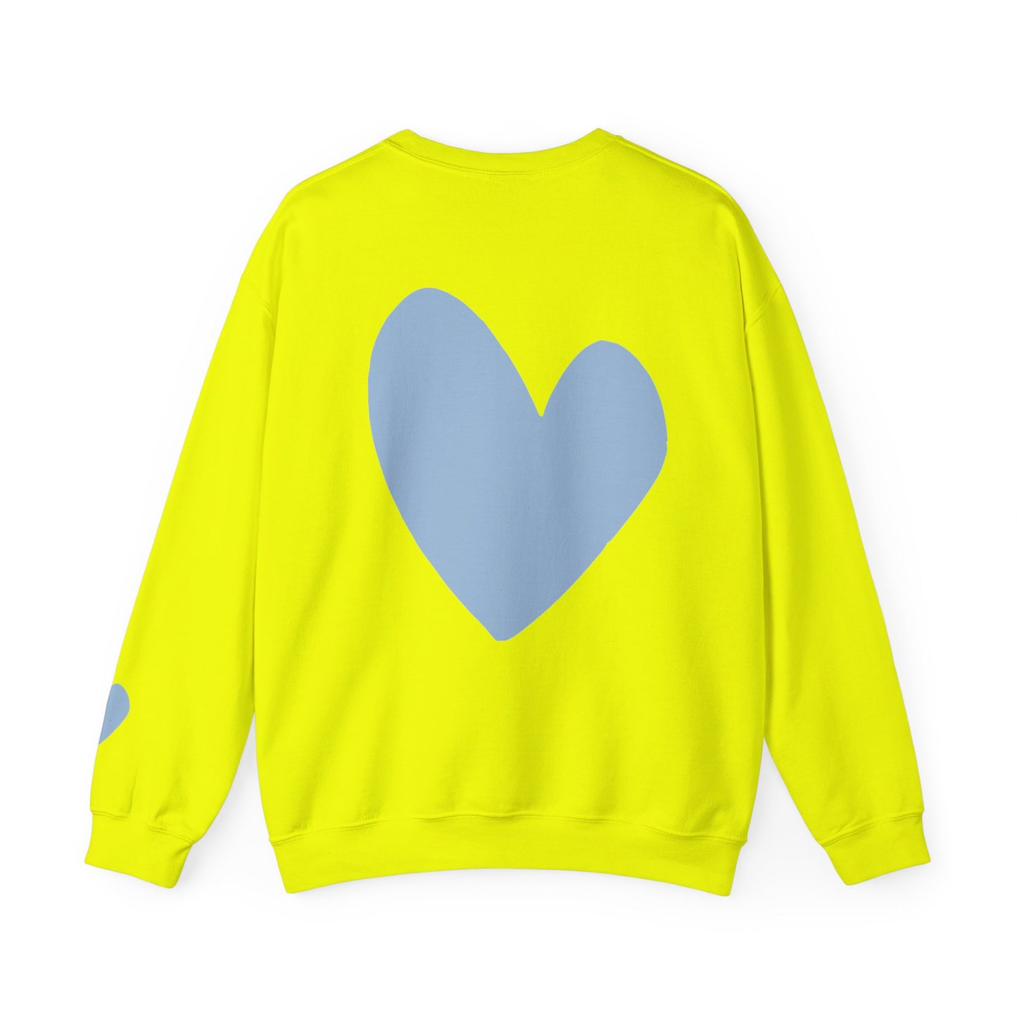 Blue Heart Crewneck Sweatshirt