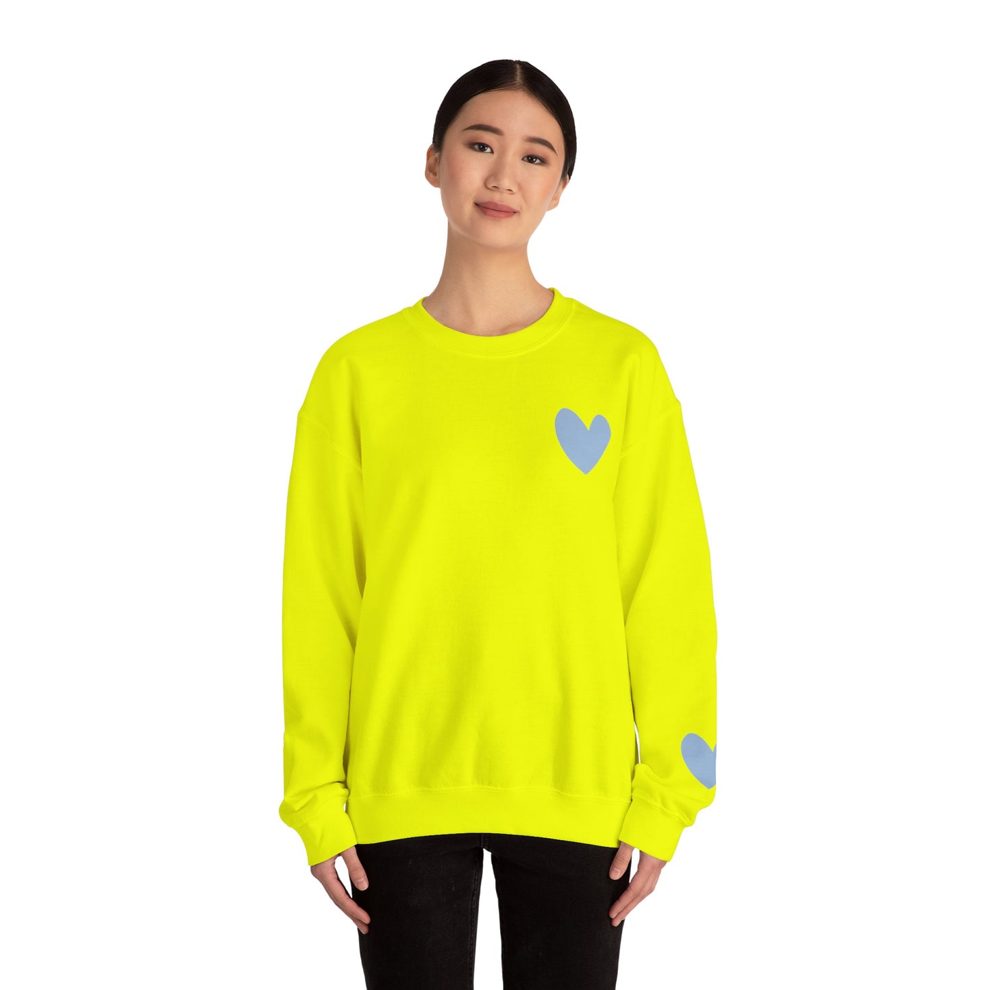 Blue Heart Crewneck Sweatshirt