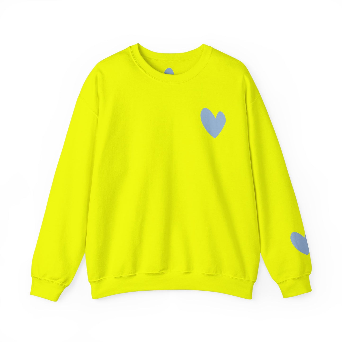 Blue Heart Crewneck Sweatshirt
