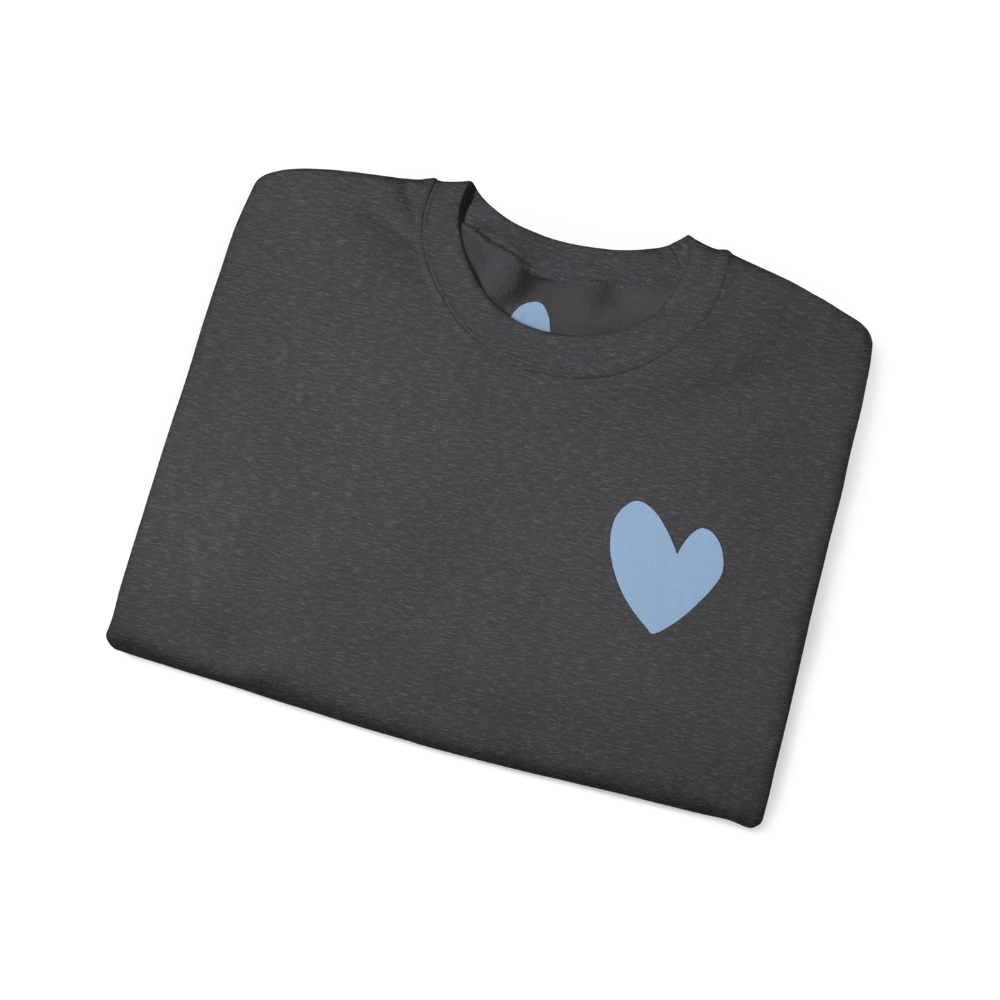 Blue Heart Crewneck Sweatshirt
