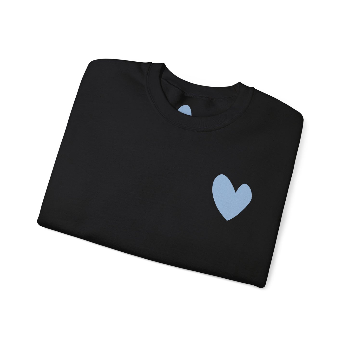 Blue Heart Crewneck Sweatshirt