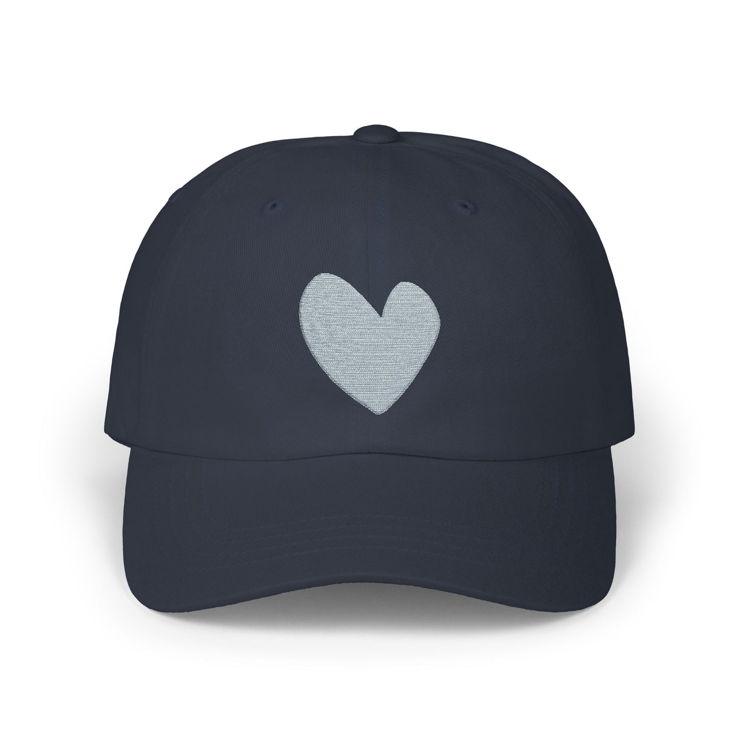 Copy of White Heart Embroidered Cap, Casual Hat for Moms, Dads, Father's Day Gift, Summer Accessory, Trendy Adjustable Cap