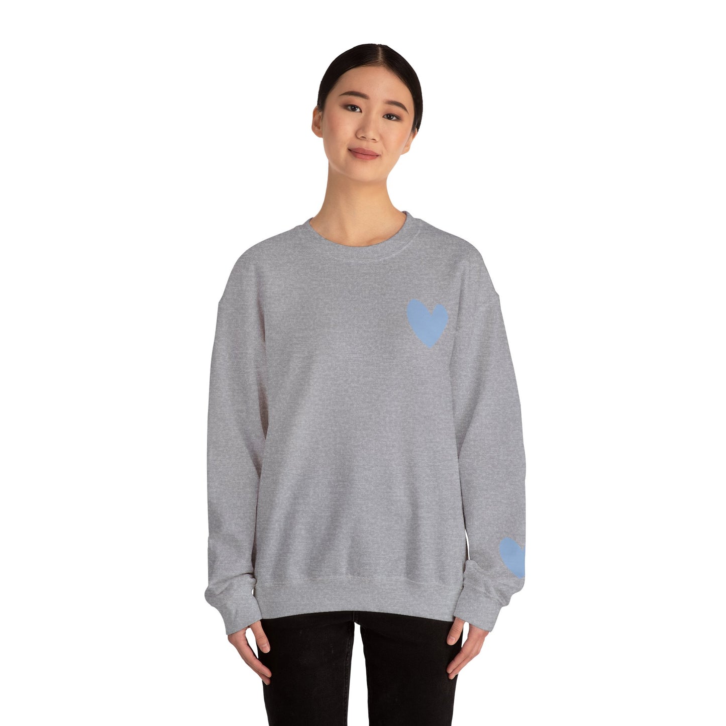 Blue Heart Crewneck Sweatshirt