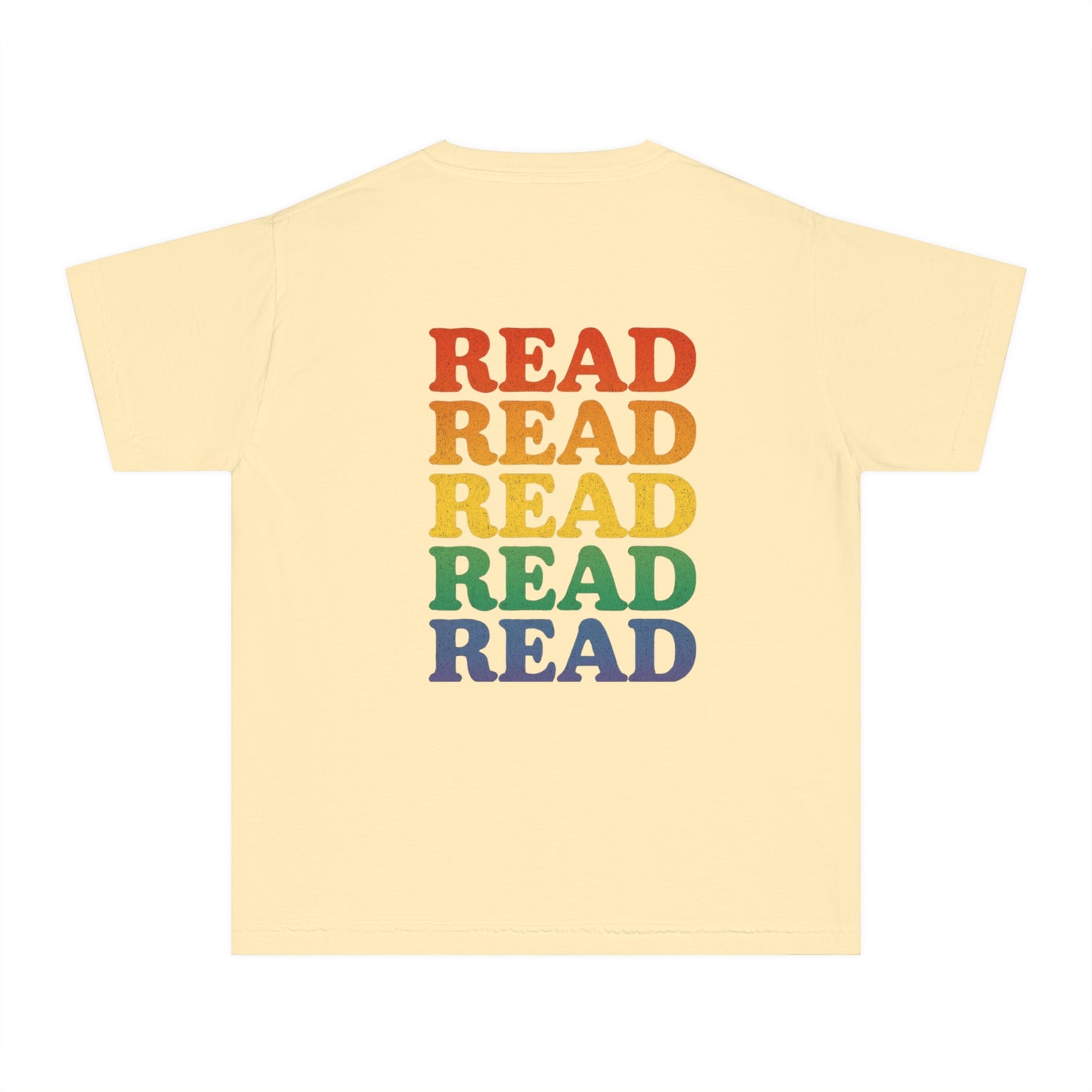 Youth T-Shirt READ| Kids Book Lover Tee, Fun Reading Apparel, Gift for Little Readers, Educational Kids Clothing, Birthday Gift