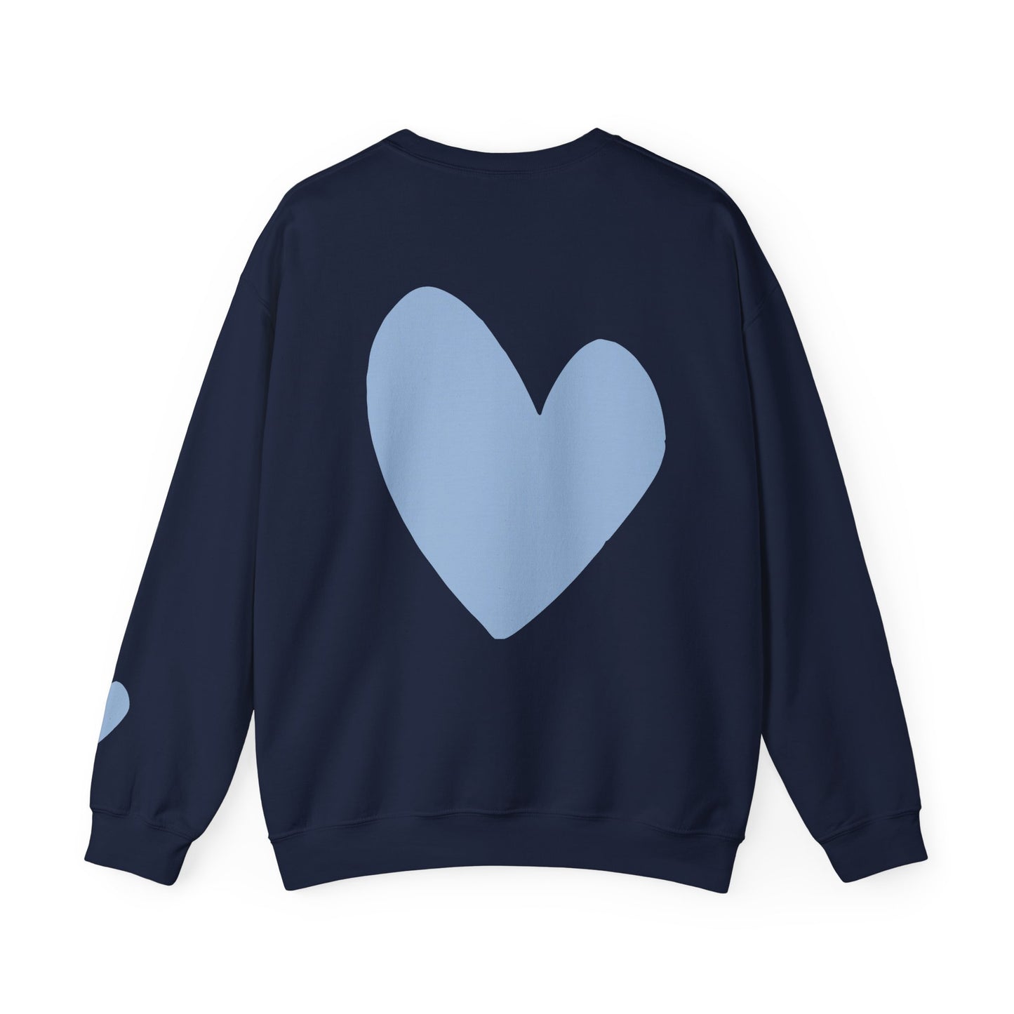 Blue Heart Crewneck Sweatshirt