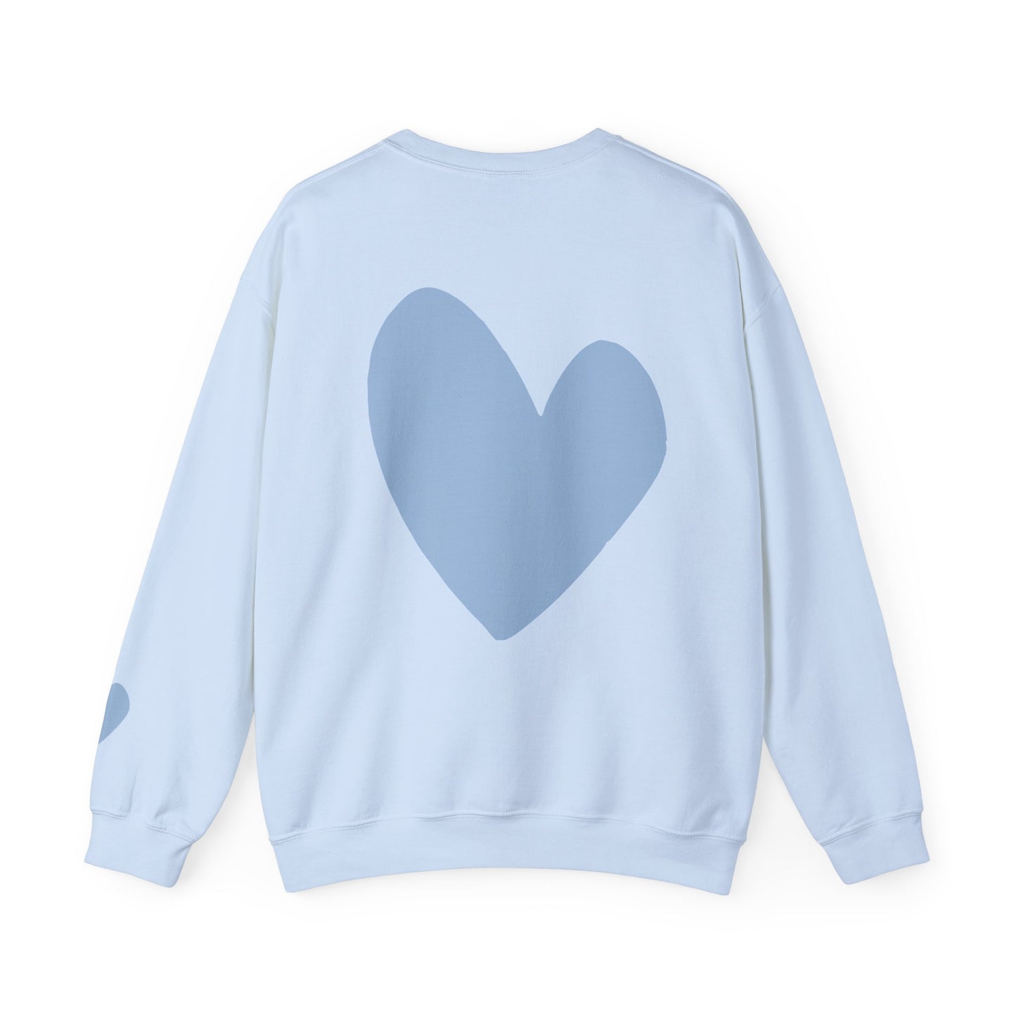 Blue Heart Crewneck Sweatshirt