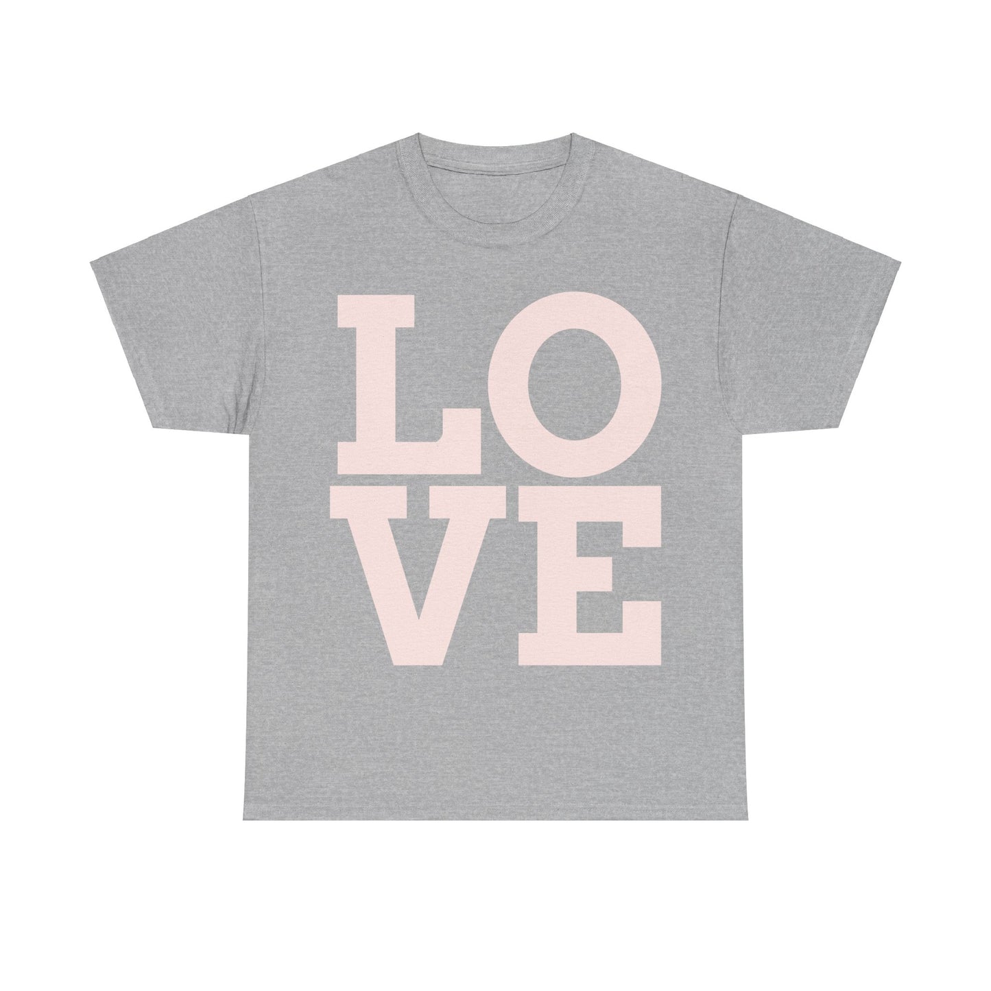 "Love" Unisex Heavy Cotton cropped Tee