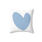 Square Pillow heart design,