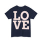 "Love" Unisex Heavy Cotton cropped Tee