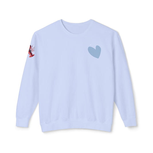 Lobster Unisex Lightweight Crewneck Sweatshirt