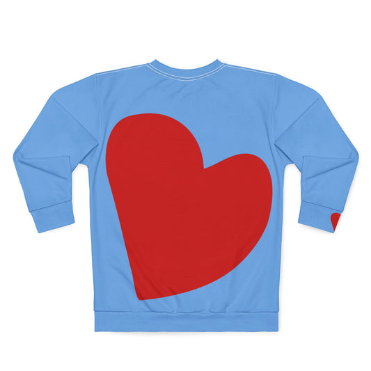 Big heart Unisex Sweatshirt (AOP)