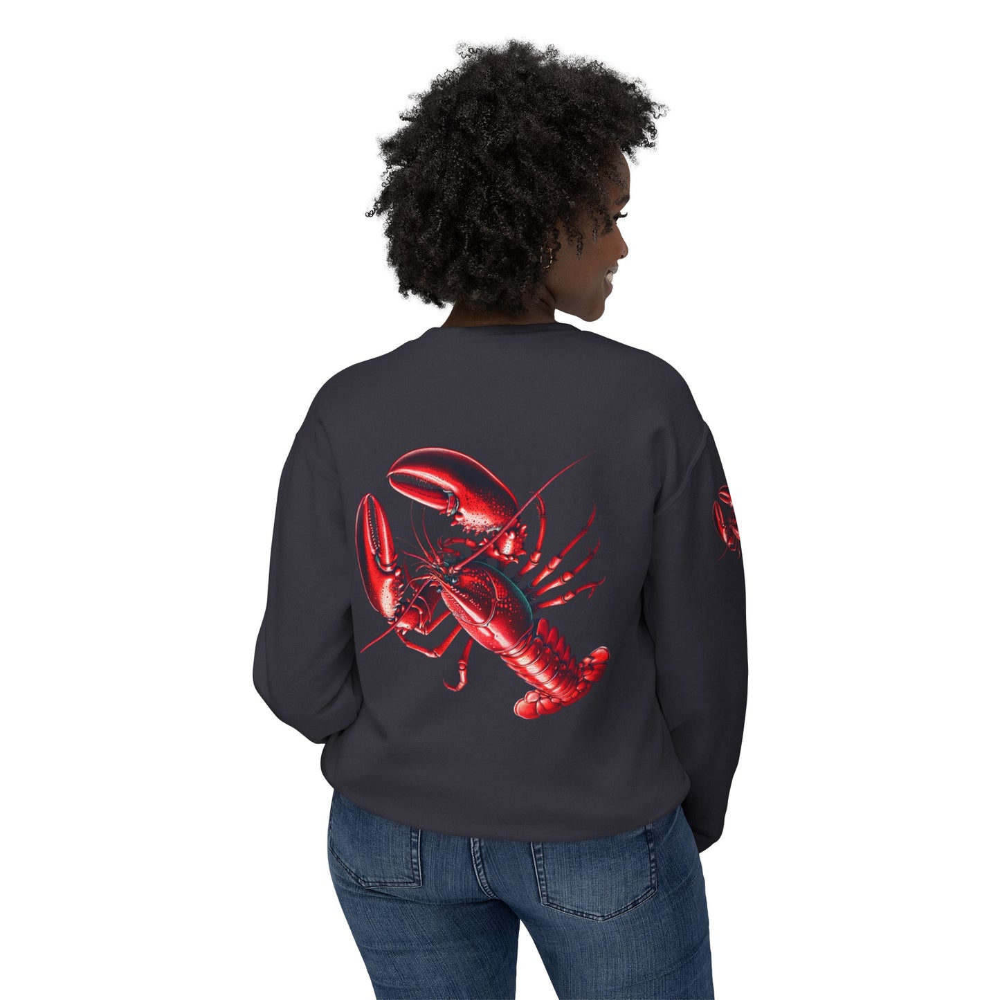 Lobster Unisex Lightweight Crewneck Sweatshirt