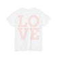 "Love" Unisex Heavy Cotton cropped Tee