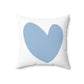 Square Pillow heart design,