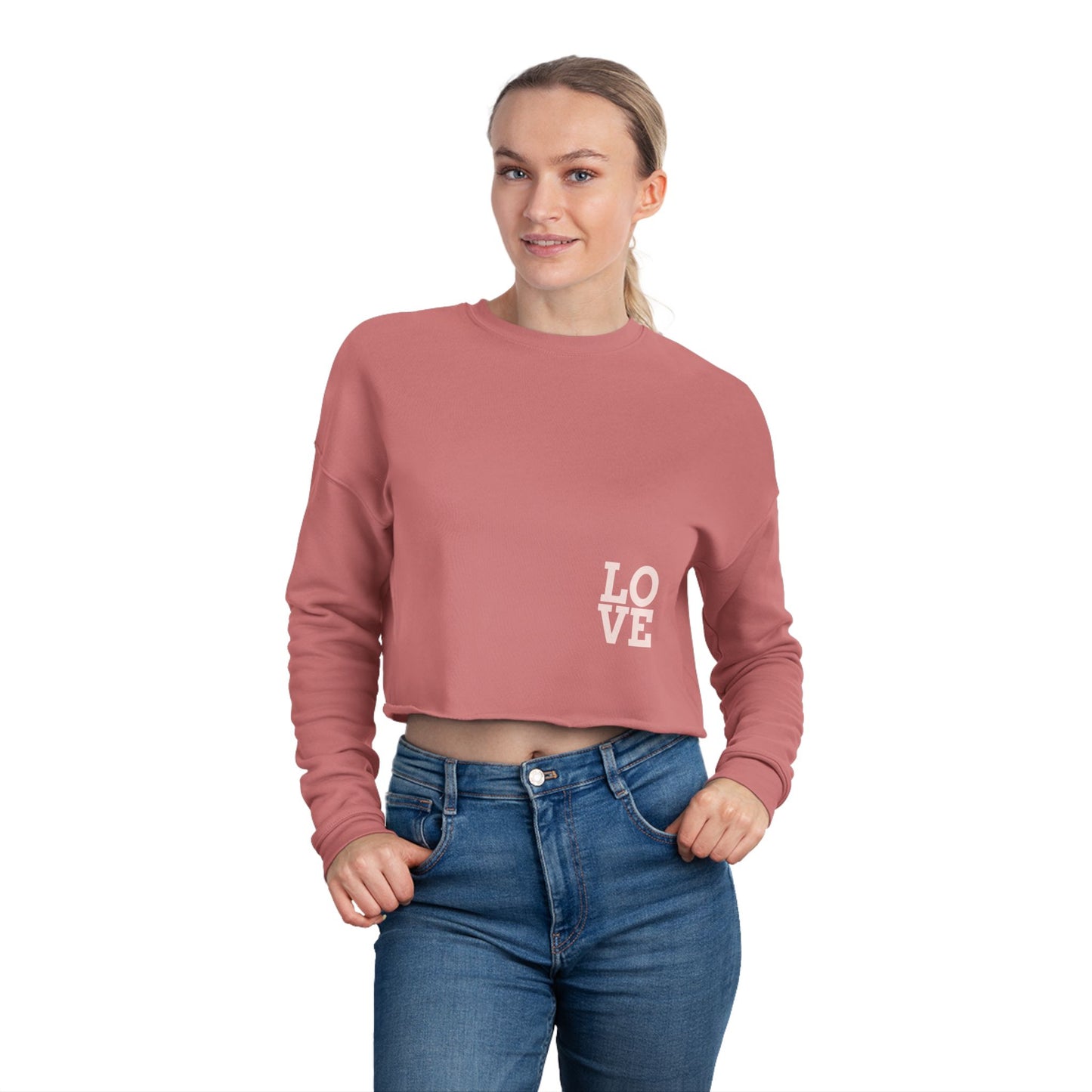 Heart Love Cropped Sweatshirt