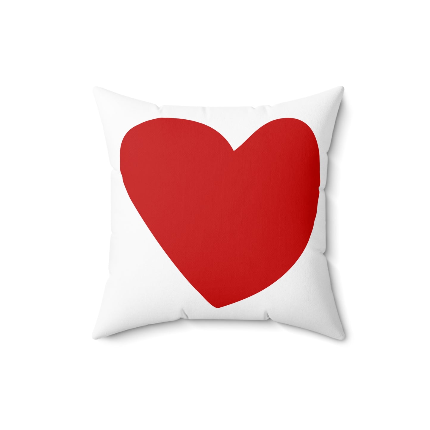 Red Heart Square Pillow