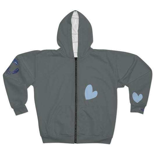 Lobster Heart Zip Hoodie