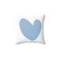 Square Pillow heart design,