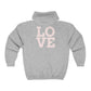 Heart Love Unisex Full Zip Hoodie