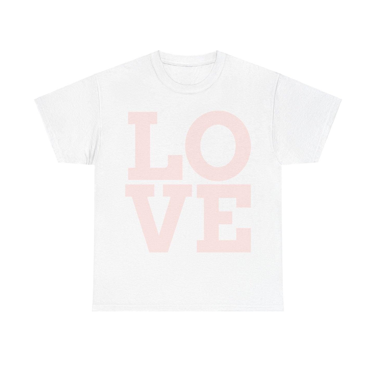 "Love" Unisex Heavy Cotton cropped Tee