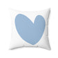 Square Pillow heart design,