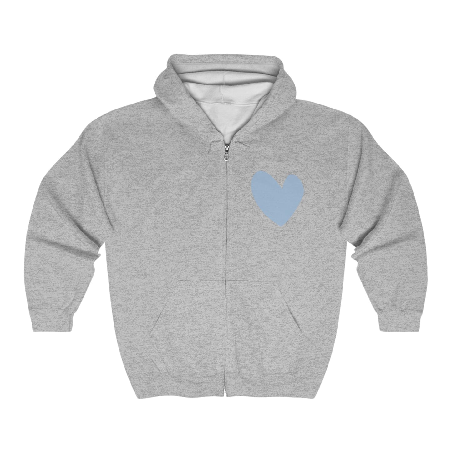 Heart Love Unisex Full Zip Hoodie