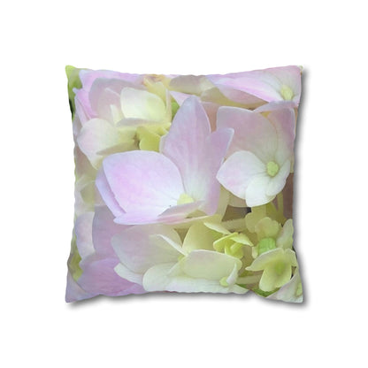 Floral Accent Pillowcase - Soft Pink Floral Design, Home Decor, Gift for Her, Living Room, Bedroom Decor, Spring Decor