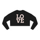 Heart and Love Cropped Sweatshirt