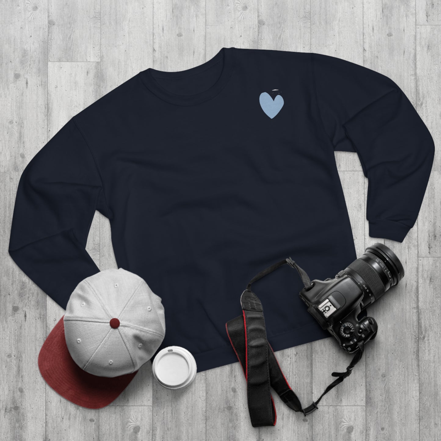 Heart Unisex Crew Neck Sweatshirt (EU)