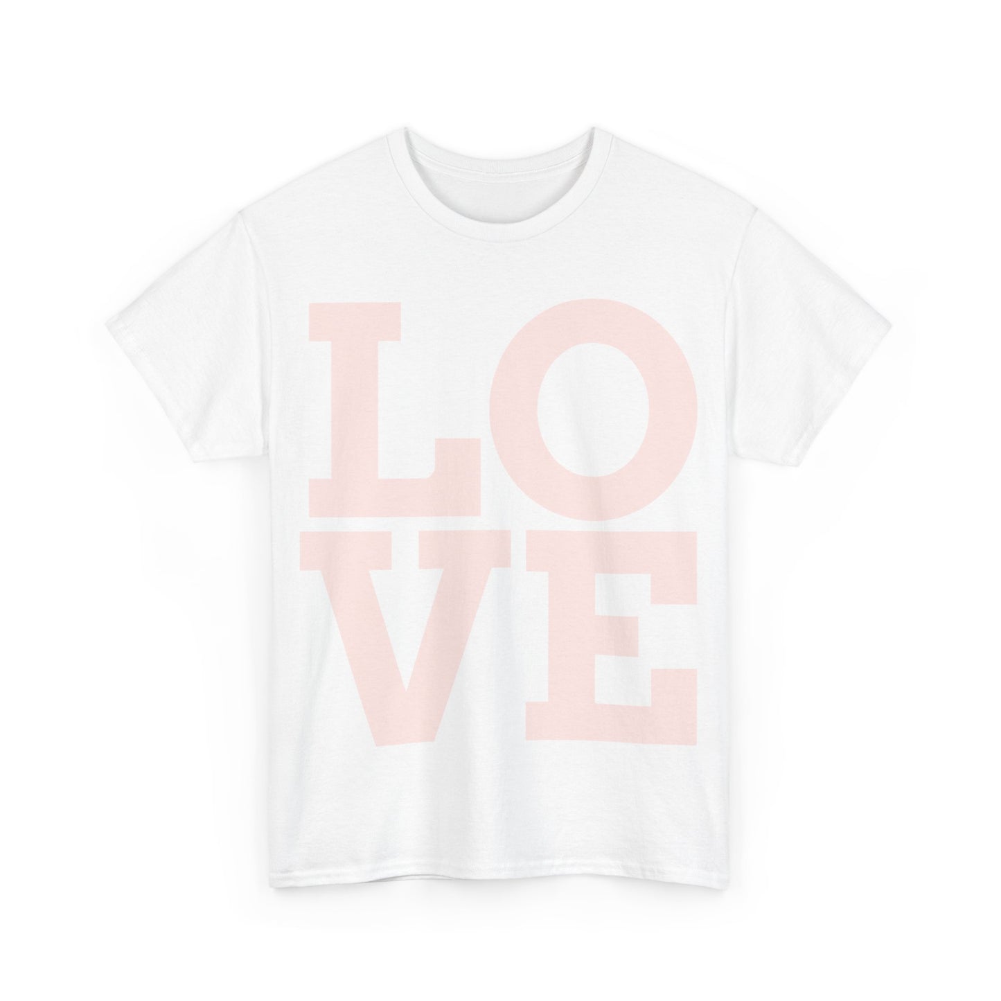 "Love" Unisex Heavy Cotton cropped Tee