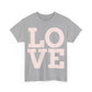 "Love" Unisex Heavy Cotton cropped Tee