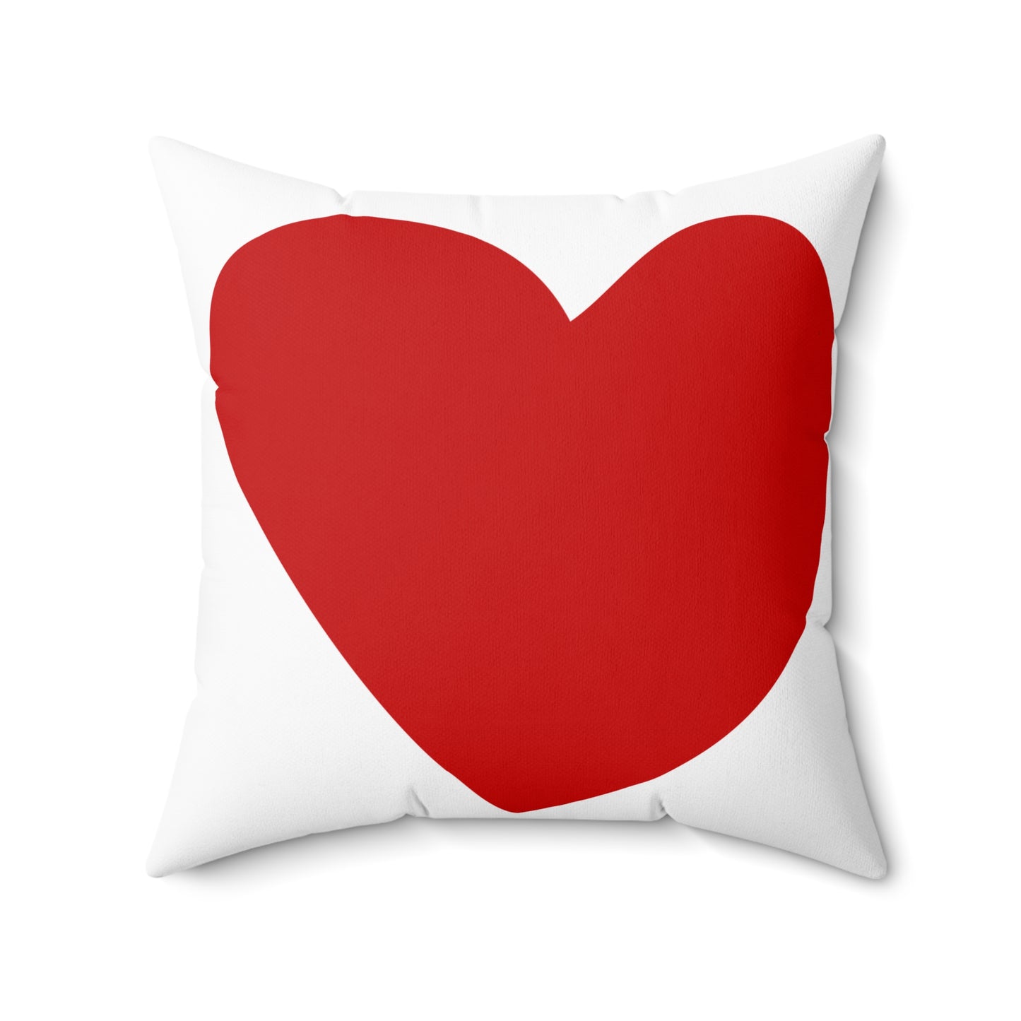 Red Heart Square Pillow