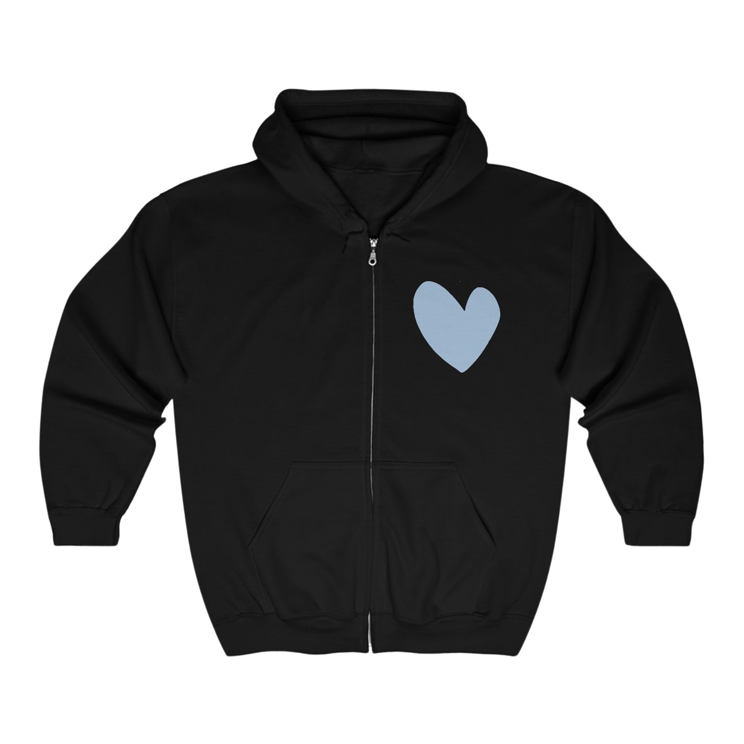 Heart Love Unisex Full Zip Hoodie