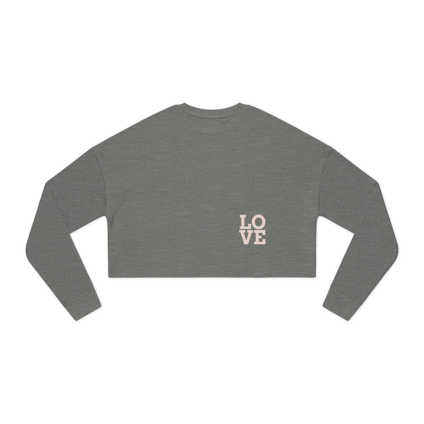 Heart and Love Cropped Sweatshirt