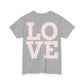 "Love" Unisex Heavy Cotton cropped Tee